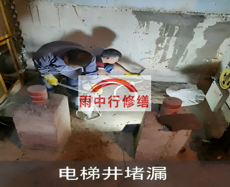 河南星雨华府电梯井堵漏案例